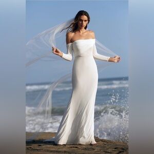 Watters Wtoo Mulligan White Wedding Gown Dress
